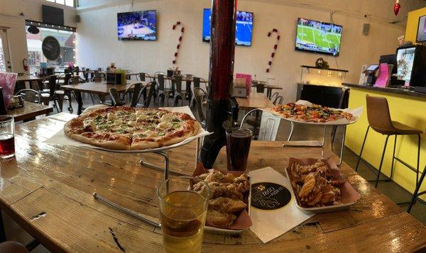 Wings, Fries, Pizza and Beer!