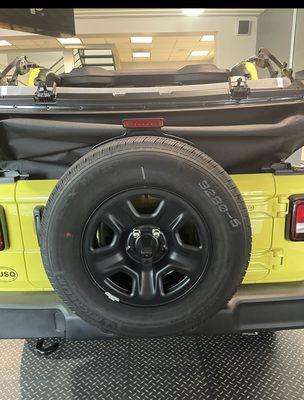 Other New Jeep that had the blue numbers on it in the showroom