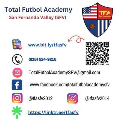 Boys soccer club, practices in LA Parks and local schools.  https://linktr.ee/tfasfv