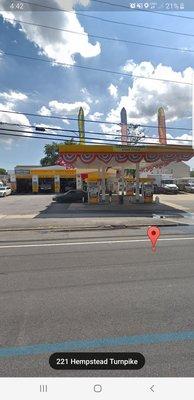 Shell gas station with repair shop