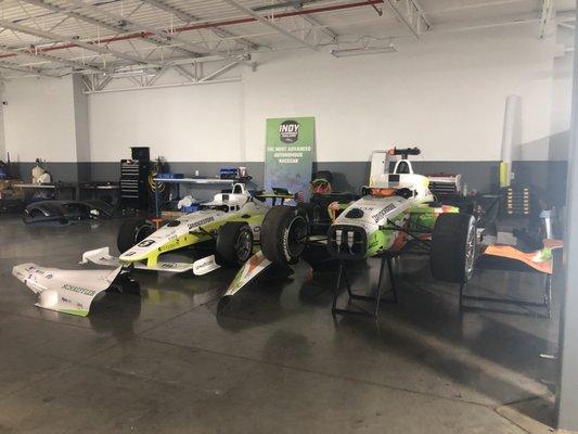 The autonomous Indy Lights cars.