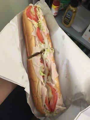 12" Turkey Hoagie - $3.99