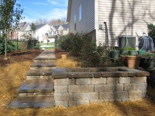 Steps Retaining Wall Builder Charlotte NC Matthews Weddington Waxhaw NC Lake Wylie Clover Fort Mill Tega Cay Rock Hill SC