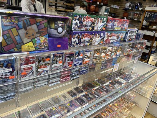 Tremendous selection of unopened packs of cards in All Sports!