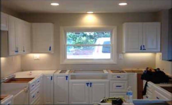 Complete kitchen lighting and electrical