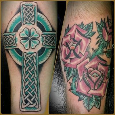 A couple tattoos by Dave George