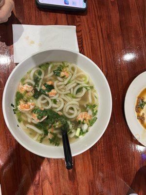 Shrimp Udon Soup