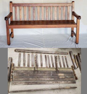 Teak Bench Restoration