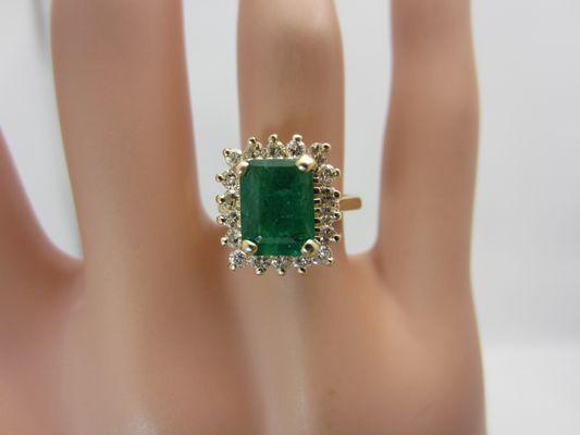 Genuine green emerald