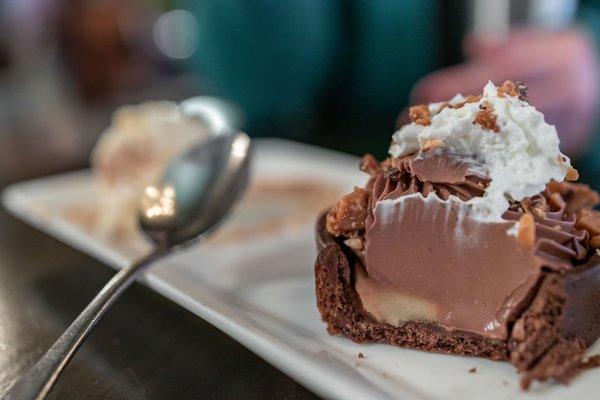 Chocolate Banoffee cross-section