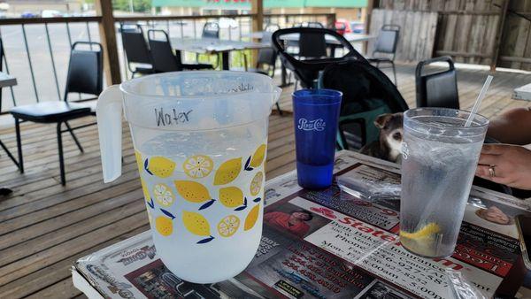 Was a hot day, and they made sure we stayed hydrated