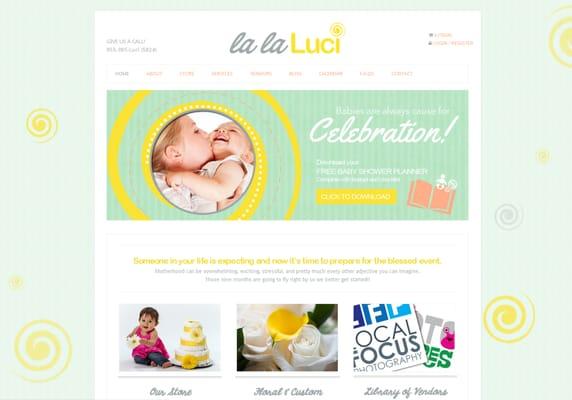 Web Design for la la luci