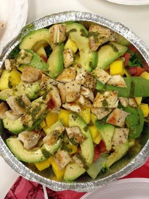 Mango chicken salad