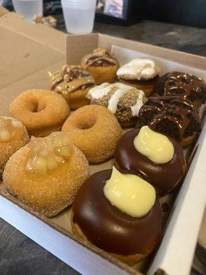 Dozen assorted donuts