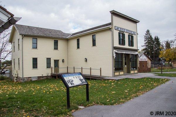 Interpretive panels describe what you're looking at.