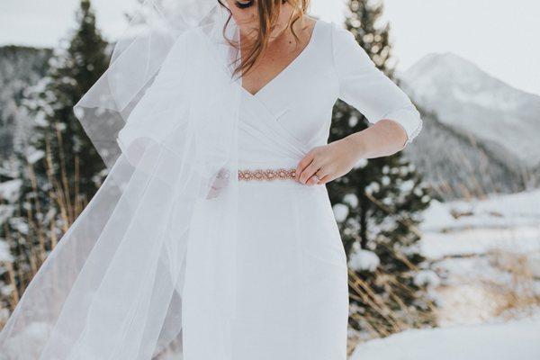 Modest Bridal Gown by Harlow Brides.