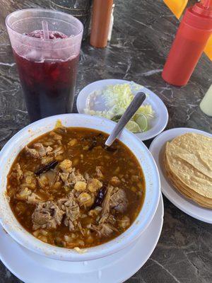 Mmmmmm the Posole is LEGIT!!!