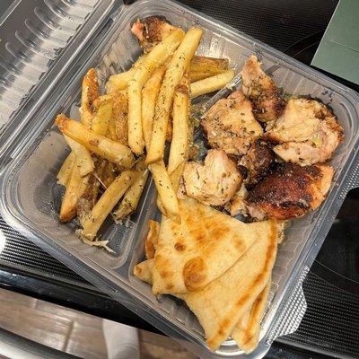 Chicken Souvlaki w/ Greek Fries