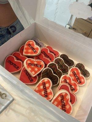 Personalized cookies for v day