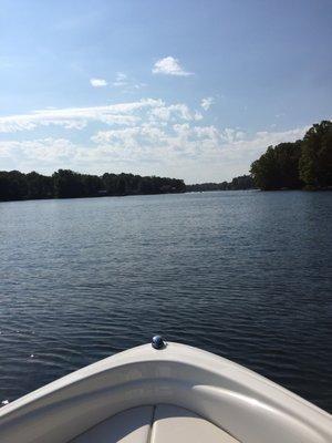 Boating is a favorite activity.