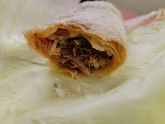 The carnitas burrito