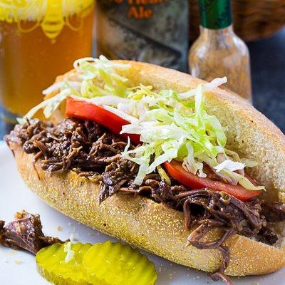 Roast Beef Po Boys. Homemade