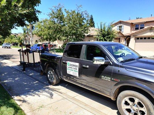 Our truck and trailer.