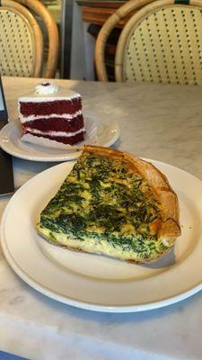 Spinach quiche