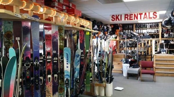 Ski rental area