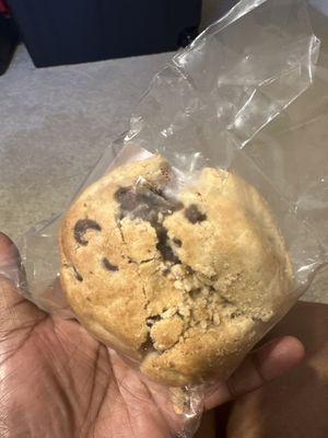 Broken dry crumbled disappointed I really wanted this cookie that's why I ordered