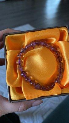 Amethyst and citrine bracelet