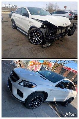 2018 MB GLE 43 restored after being wrecked