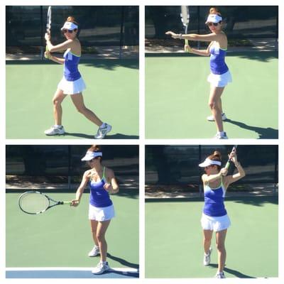 Forehand fundamentals. Preparation, contact, finish.