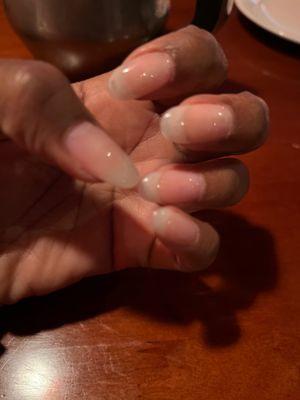 Natural nails dipped