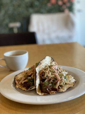 Beef and Chorizo tacos