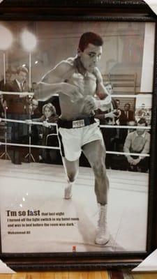 Muhammad Ali Picture Framed. Size 24" × 36". $90 free shipping