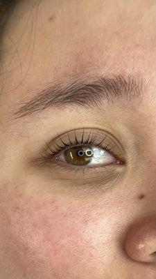 Lash lift and tint