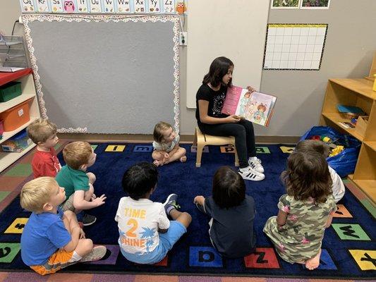 One of our graduates cane back to read story to our preschooler.  Fellowship program works.