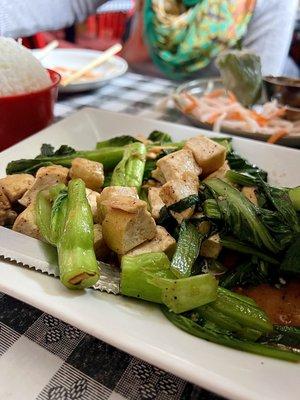 Ah Yu Choy and Tofu Stir-fried