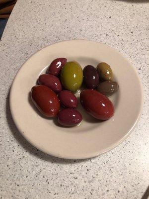 Olives on the side