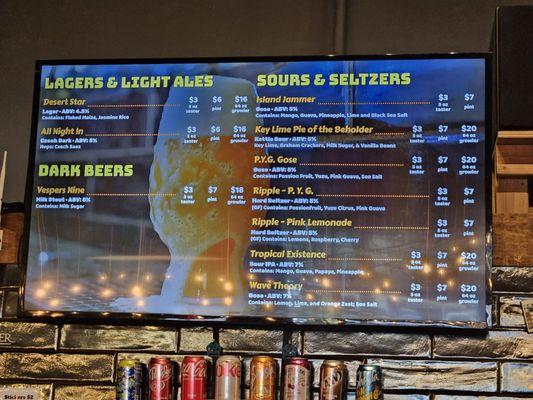 Beer menu 2/2