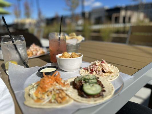 Taqueria Taco Trio & Tots (that's a lot of T's, but also a lot of yummy goodness, right there!)