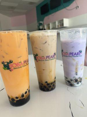 Thai tea, Okinawa brown sugar and taro