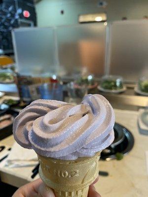 Taro soft serve