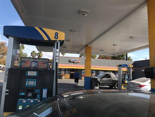 Gas is $2.85 for regular today. Nice!