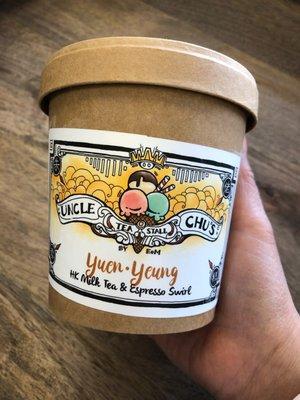 HK Milk Tea & Espresso Caramel Swirl Ice Cream