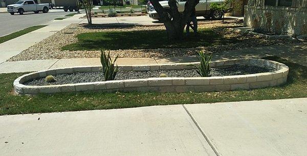 Sand stone/Limestone flower beds