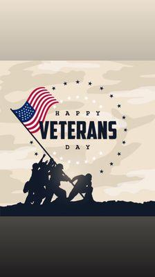 Happy Veterans Day! Thank you for your Service!!!