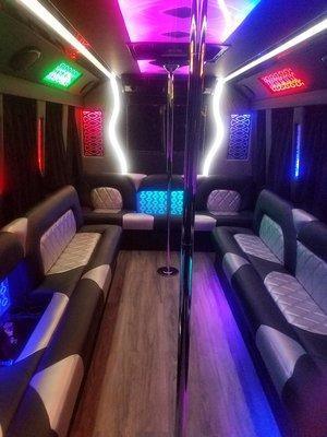 Avaron 22 Passenger Party Bus - Interior