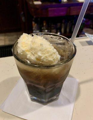 White Russian made with Ice Cream